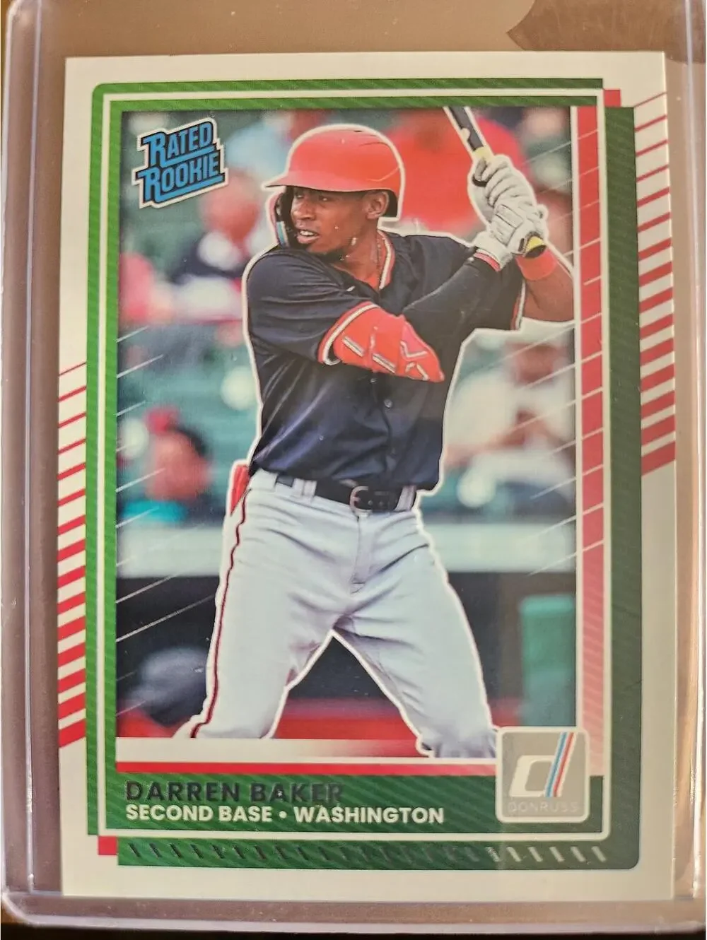 Darren Baker (RC) - 2025 Panini Donruss Rookie Card -#43 - Nationals - RAW Mint